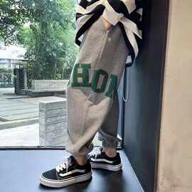 男童裤子春季儿童装宽松春秋款运动裤中大童休闲卫裤长裤潮牌