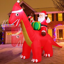 X 27804 LED Christmas Riding Dinosaur ʥ�����˳������