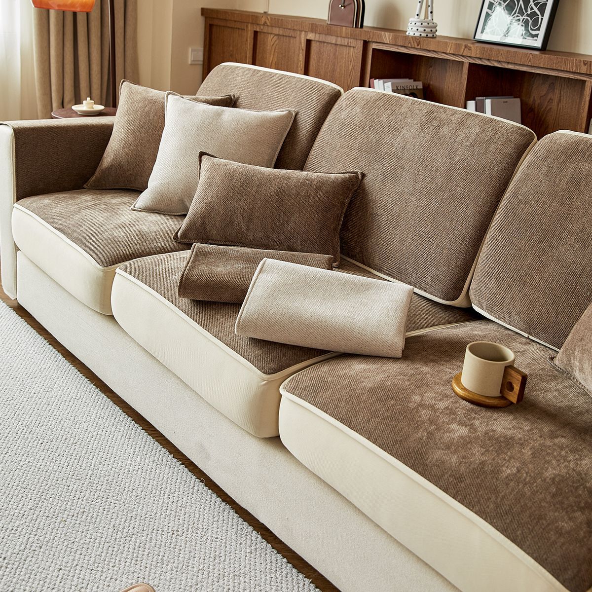 Chenille Thickened Sofa Cushion Cover 2025 New Four Seasons Universal Anti-cat Scratch All-inclusive Universal Cover Customized