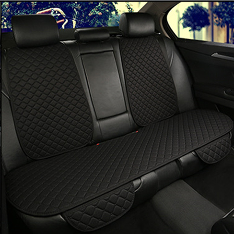 Seat cushion, seat cover — Universal Linen Universal - square-linen-mysterious-black-with-rear-row-back-standard
