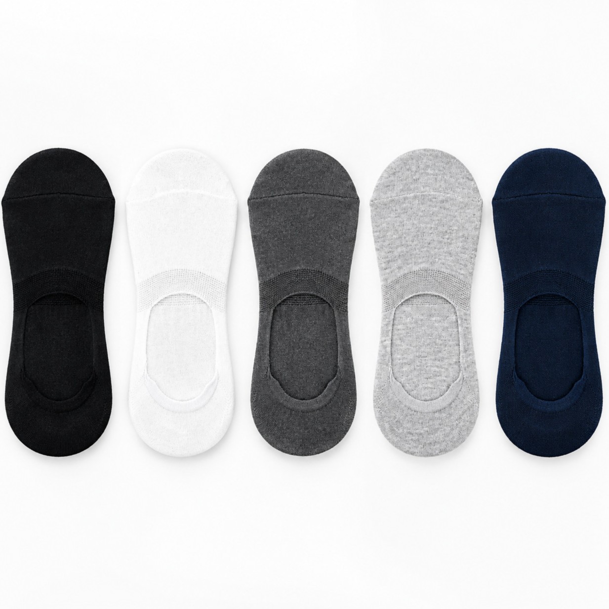 Calcetines Invisibles Náuticos para Hombre de Algodón Antideslizantes y Absorbentes de Sudor para Uso Casual
