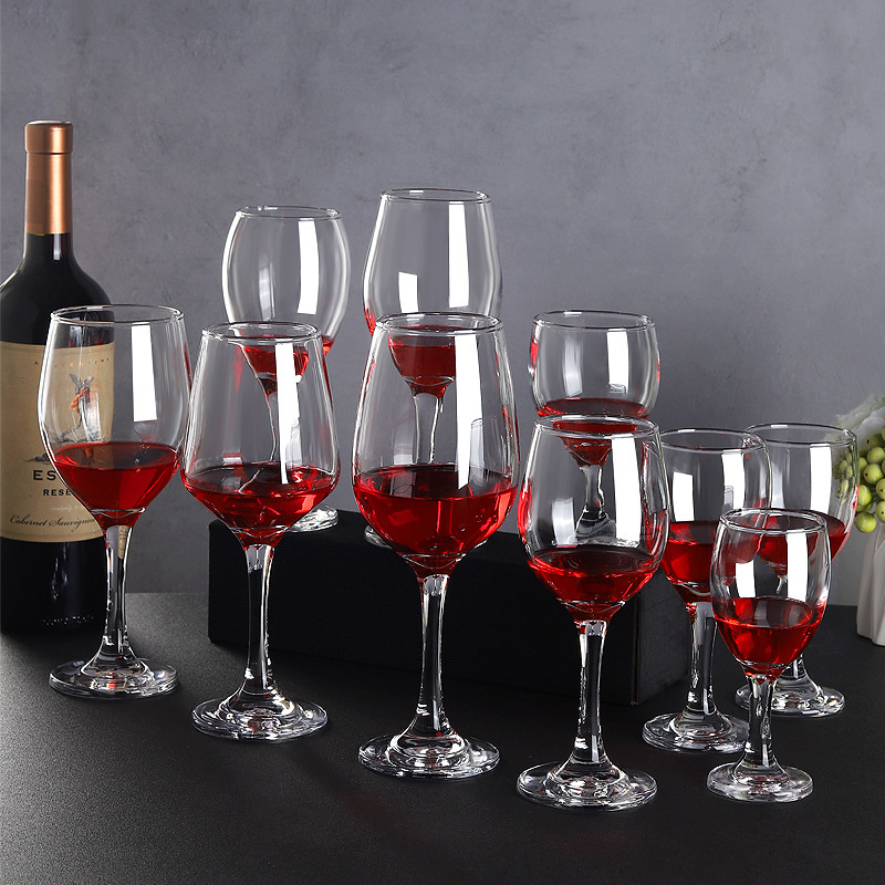 도매 유리 레드 와인 잔 잔 와인 잔 가정 호텔 연회 와인 와인 세트 로고