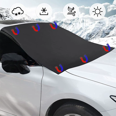 magnet coated silver cloth sunshade for — Car snow shield