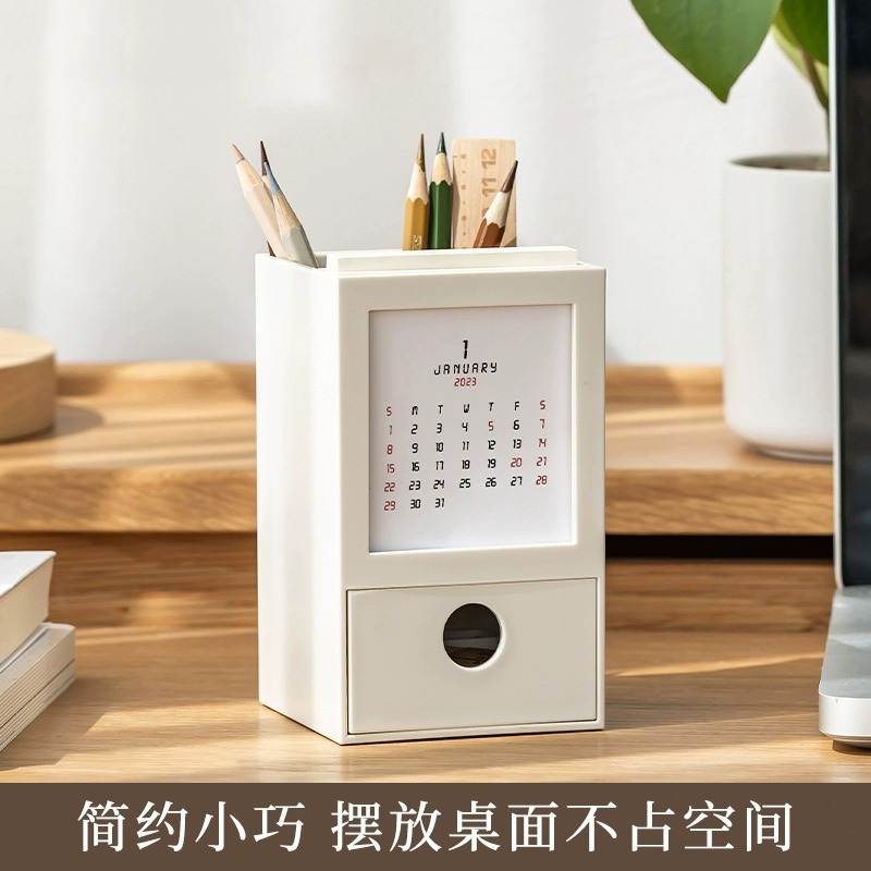 Weekly Calendar Practical And Creative Simple Desktop Pen Holder Desk Calendar Ornaments Fresh Loose-leaf Calendar Memo