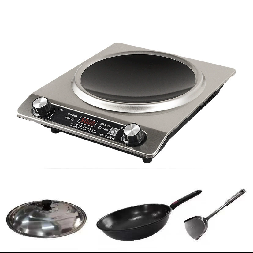 Concave induction cooker electric ceramic furnace household commercial fire high power multi-function fire one piece gift cross-border