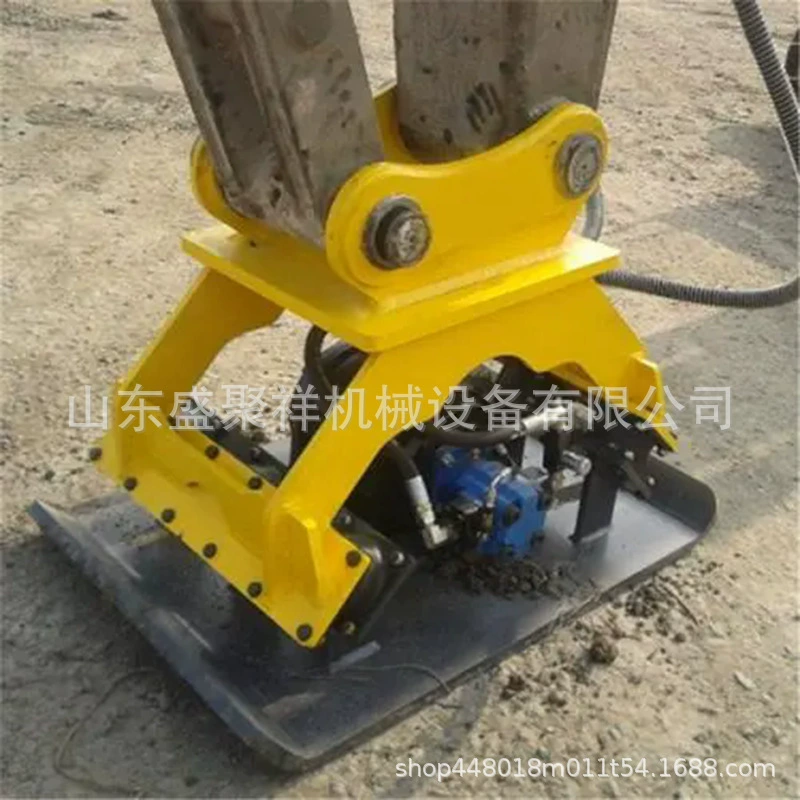 Гидравлический плоский трамбовщик, высокочастотный вибрационный трамбовщик для экскаватора, трамбовщик для защиты склонов дорожных откосов, вибрационный трамбовщик с крюком.