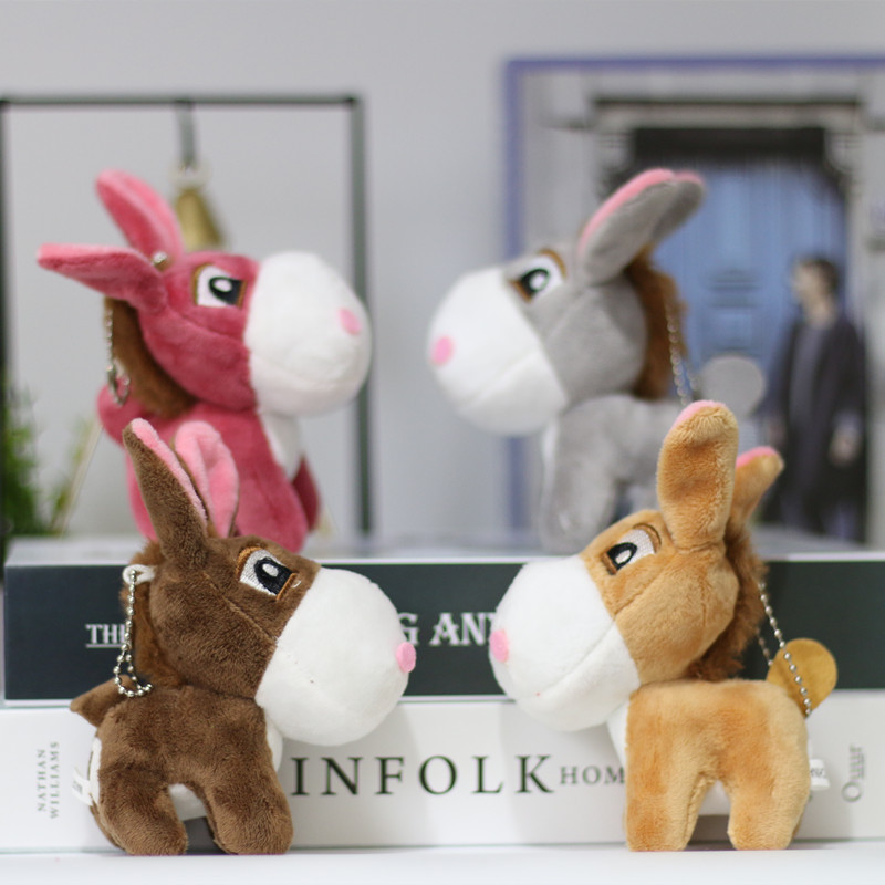 Pony Plush Toy Horse Doll Zodiac Horse Big Head Horse Doll Keychain Pendant Company Gift Can Be Used as Logo