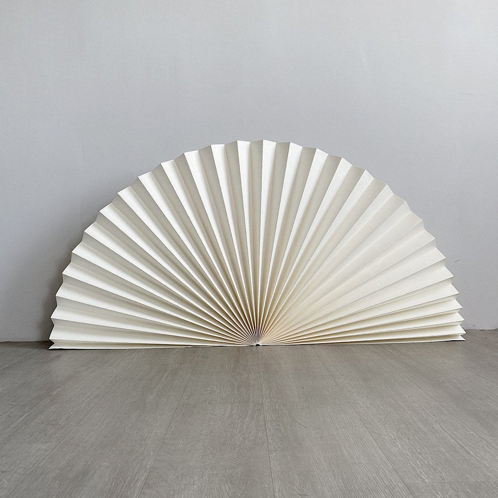 Abanico de papel de gran tamaño para bodas, abanico de papel plegable, nuevo regalo de compromiso chino, decoración de la pared, decoración, abanico de origami, arte floral