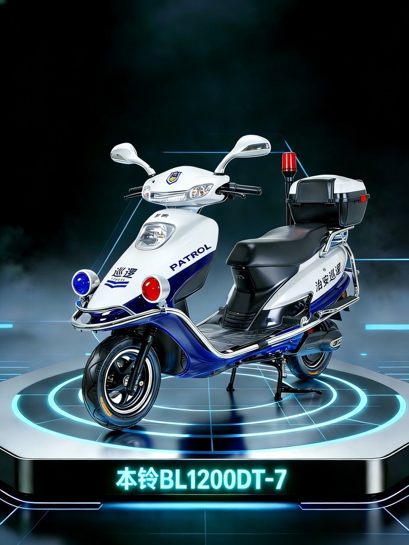 72v Electric Two-wheeled Patrol Car 2-wheeled Security Patrol Electric Motorcycle (72v Ruijie Extension)