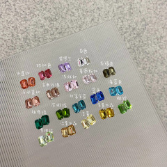 新商品のネイルドリルの長方形の八角の四角の方の砂糖のドリルの平底のネイルドリルの月光の白い爪の装飾品