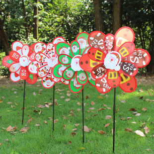 New Year's Fortune Windmill Worship New Children's Toy Cartoon Plastic Large Windmill New Year's Props Fortune Transfer