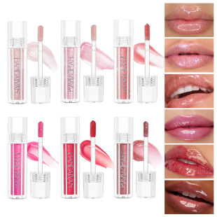 Cross-border lip glaze pearlescent lip gloss HANDAIYAN moisturizing easy to color pearlescent fine flash wholesale lip glaze