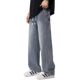 Star Pattern Jeans Men's 2025 Spring and Summer New Fashion Brand Retro Straight Loose Casual Long Pants Thin