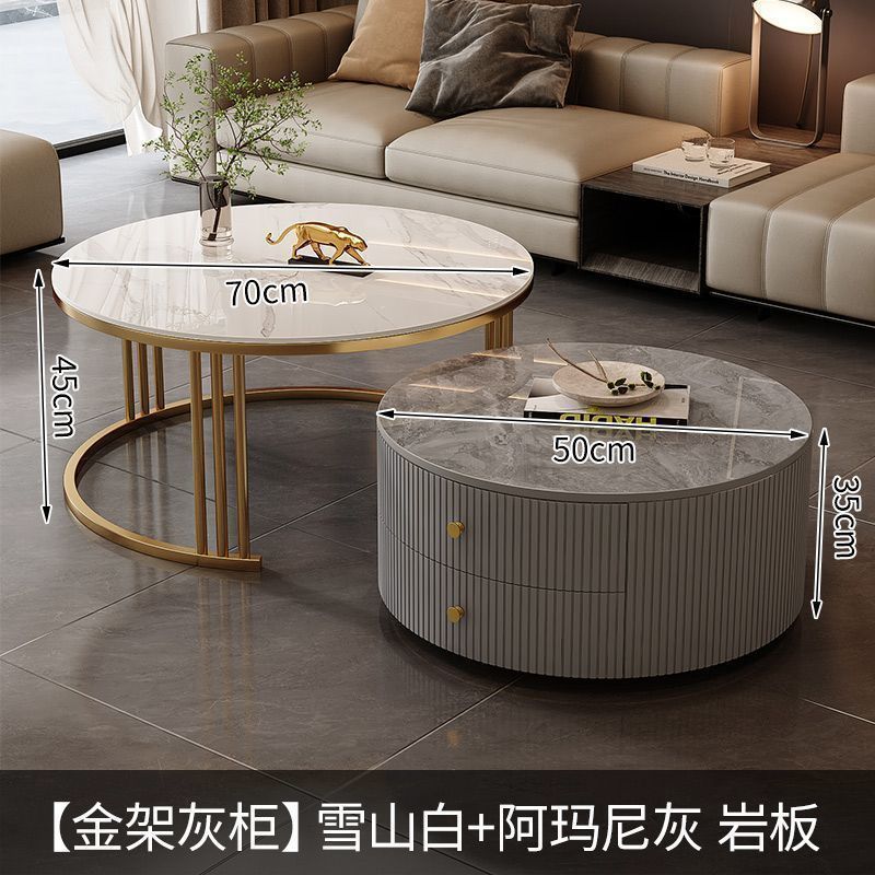 골드 프레임 그레이 캐비닛 [아르마니 그레이 백설산 화이트]]