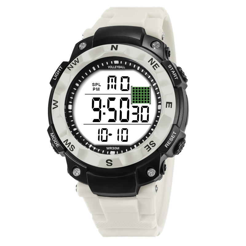 Nuevos hombres al aire libre montañismo deportes reloj electrónico moda multi-función luminosa alarma sincronización reloj electrónico al por mayor