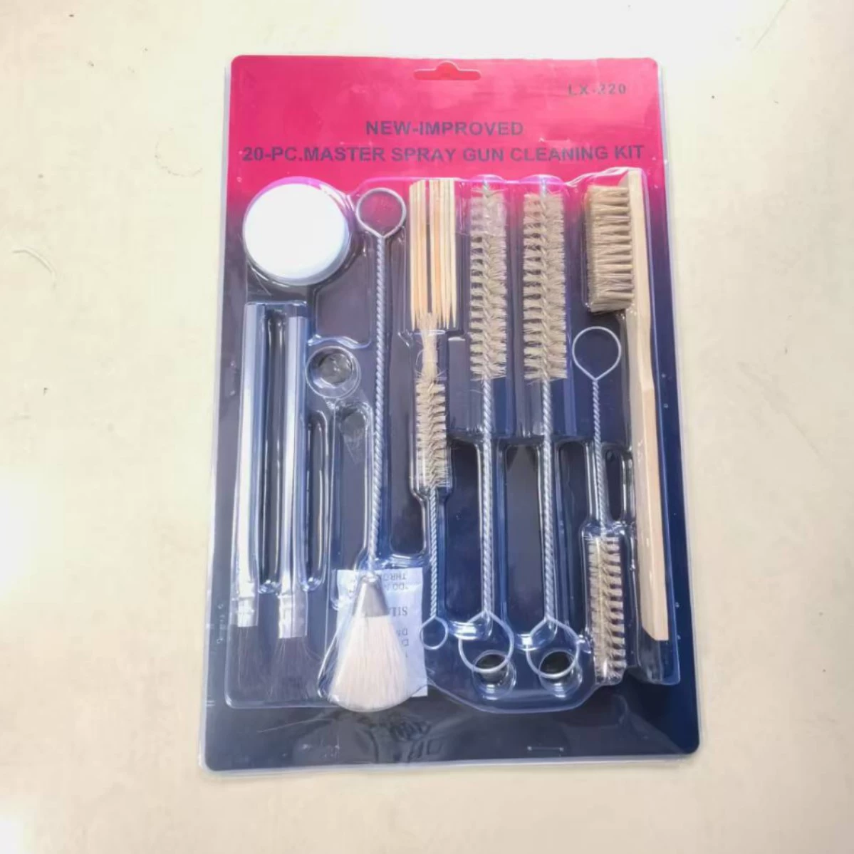 Набор для обслуживания и чистки пистолета-распылителя из 19 предметов