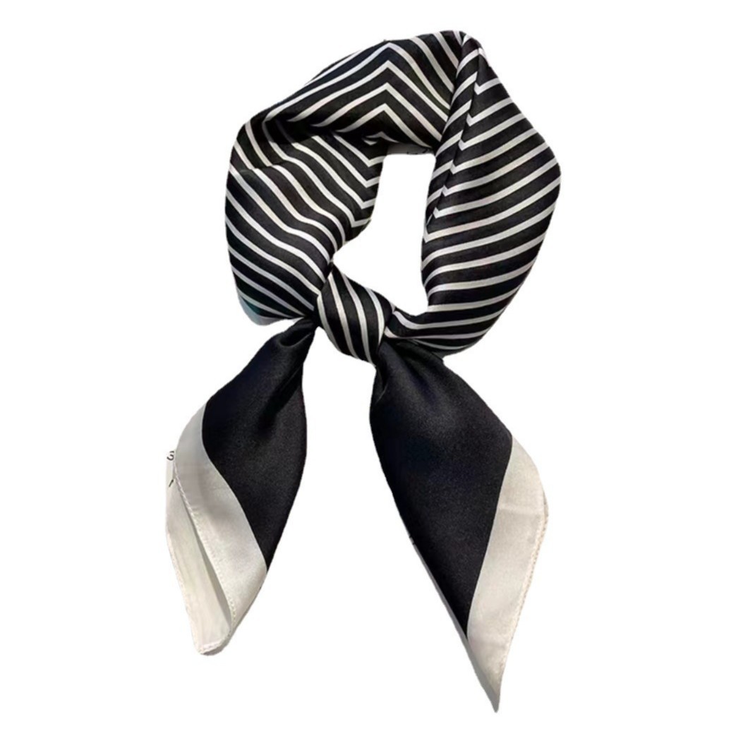 2025 nuevo estilo bufanda de seda mujer 70x70 bufanda cuadrada primavera y otoño moda todo fósforo camisa profesional traje bufanda de etiqueta delgada