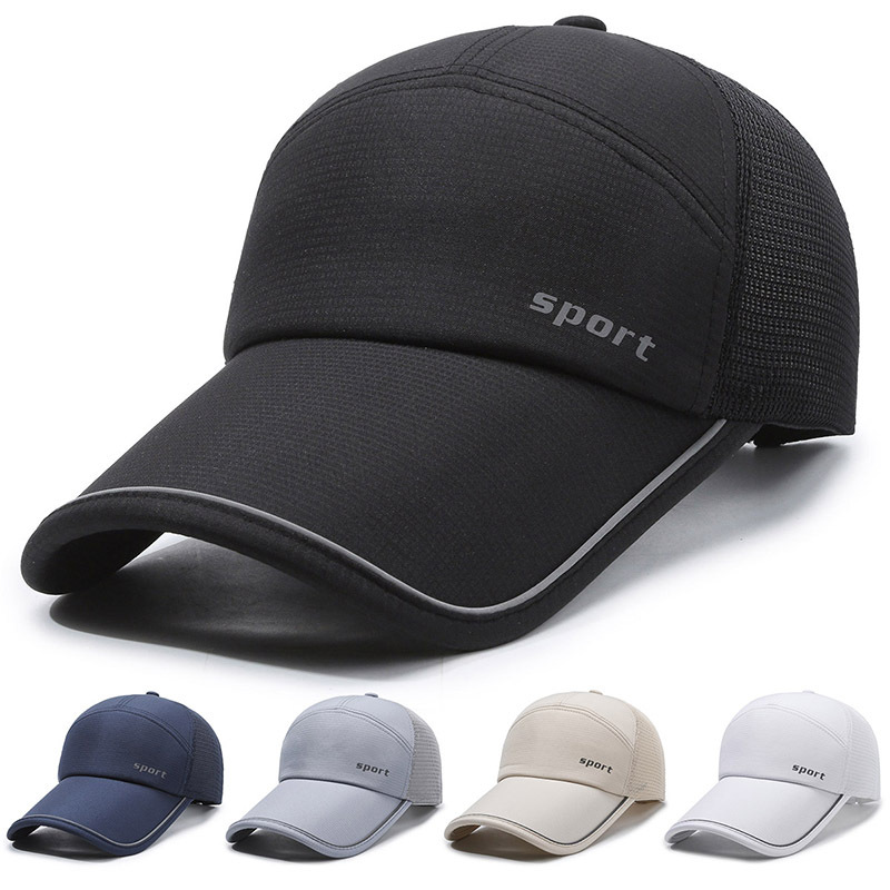 Baseball Cap For Men Breathable Mesh Sun Protection Summer Hat_voghion.com