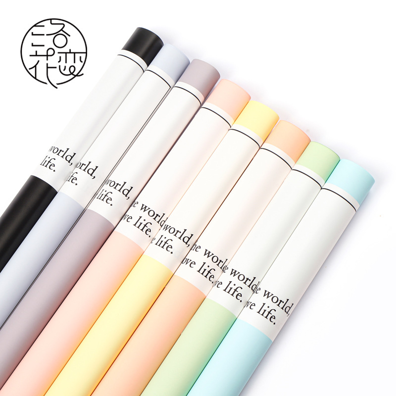 Nuevos productos abrazar amor estilo británico flor de papel de embalaje ramo flor de papel de embalaje florista material de embalaje en stock al por mayor