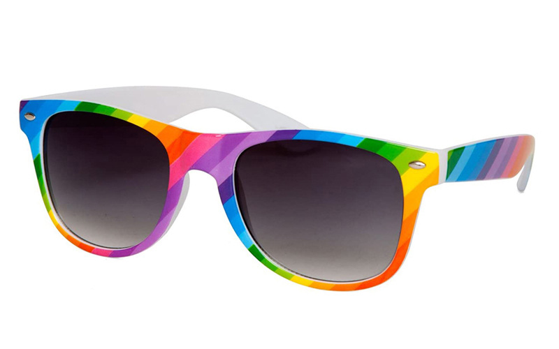 Retro Regenbogen Pc Quadrat Vollbild Sonnenbrille Der Frauen display picture 5