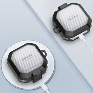 For Samsung Buds Live/Buds2/2Pro/FE Headset Protective Cover Transparent Carbon Fiber Switch Soft Case