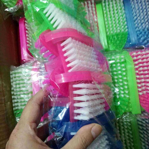 Thickened lint-free plastic laundry brush multifunctional household hard-bristle new material iron cleaning brush factory direct sale
