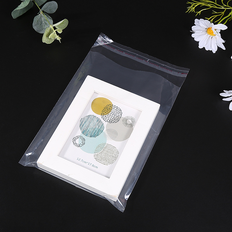 PE self-adhesive bag high-pressure transparent clothing packaging bag PE plastic soft transparent LDPE moisture-proof bag