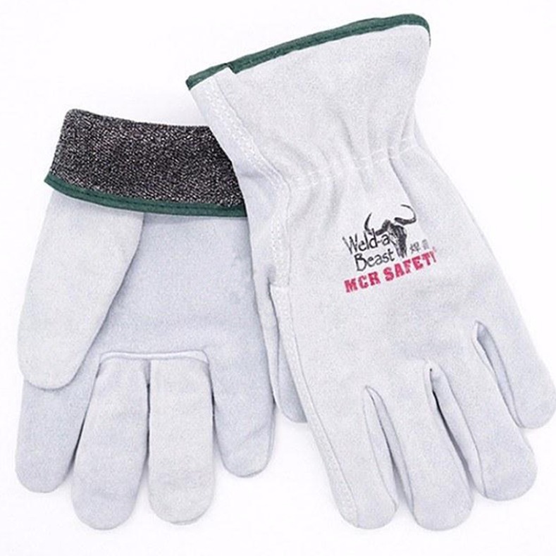 焊兽 V31205 B级牛二层颈皮司机款手套（25cm）18&5