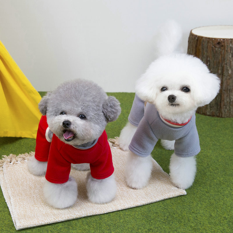狗衣服秋冬宠物服装批发小型犬衣服泰迪四腿衣25新潮四腿绒衣|undefined