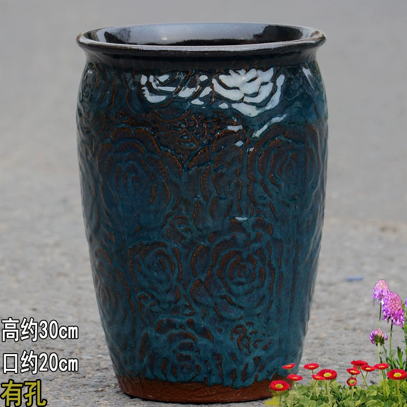 Breathable high boots, ceramic big flowerpot