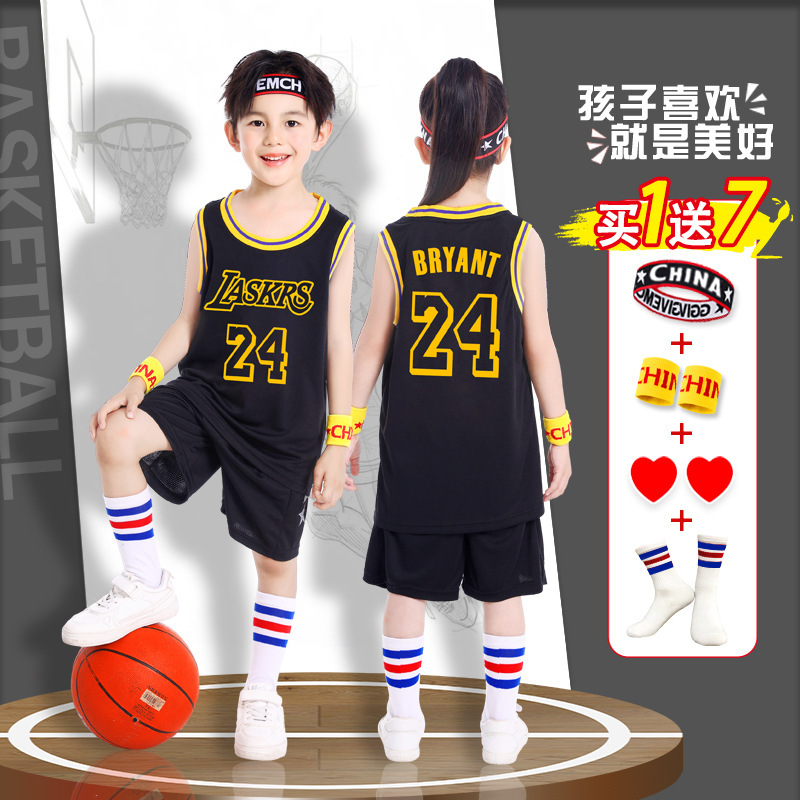 子供バスケットボールユニフォームスーツ速乾性男の子ネザ幼稚園パフォーマンスユニフォーム小学生競技チームユニフォームコービーユニフォーム|undefined