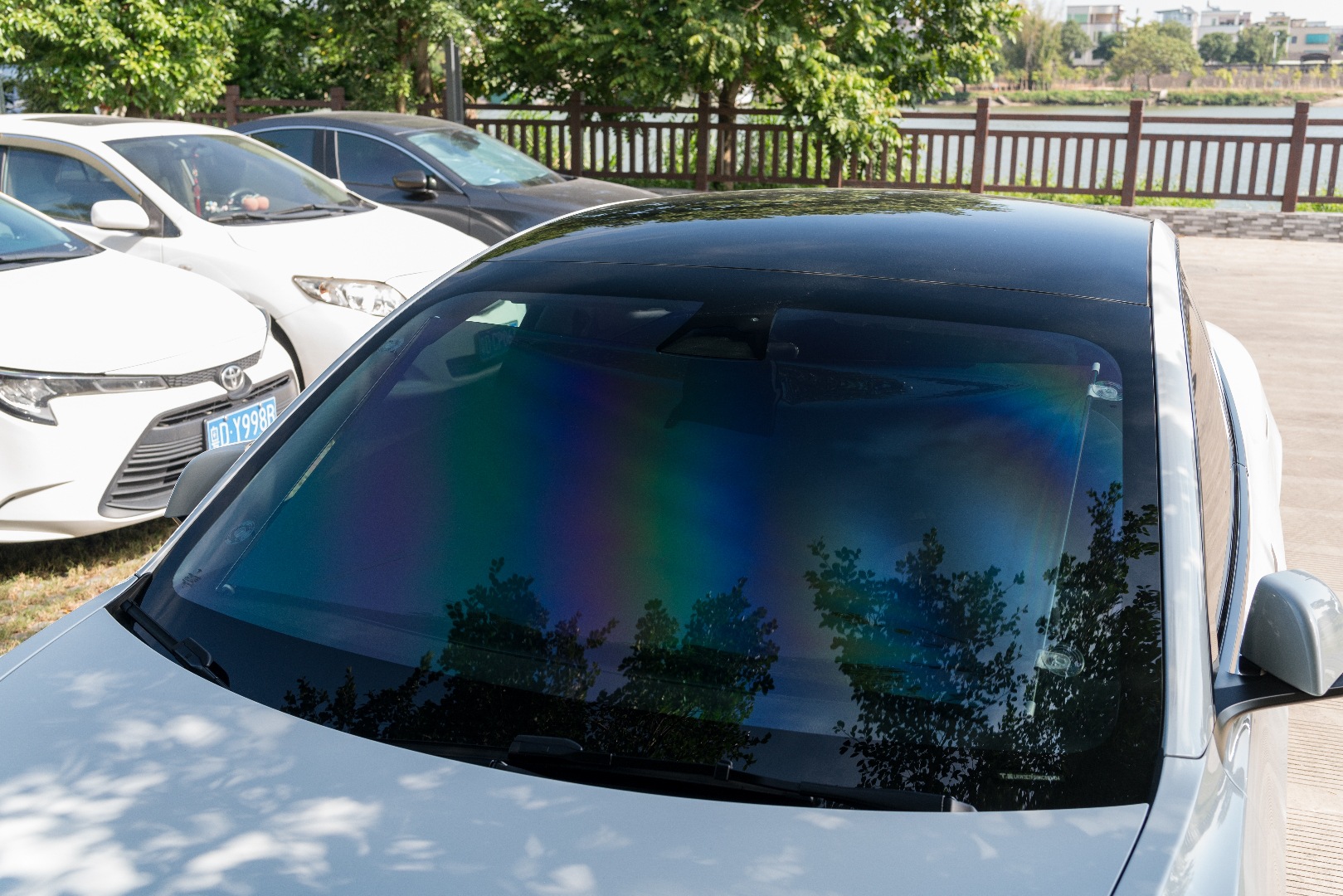 Cross-Border Car Roller Blinds, Car-Mounted High-Definition Retractable Sunshades, Transparent Car and Home Dual-Use Sun Protection Shades