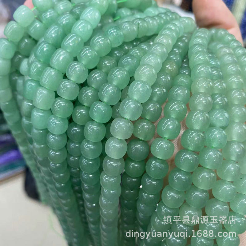 批發內蒙古佘太翠紫羅蘭老形珠 金絲玉散珠桶珠 東陵玉蘋果珠配件