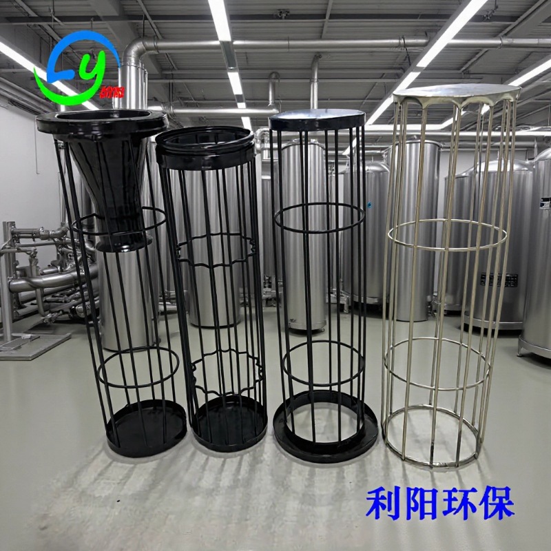 供应滤袋骨架 除尘器袋笼 不锈钢除尘笼骨 6米长除尘器骨架制作中