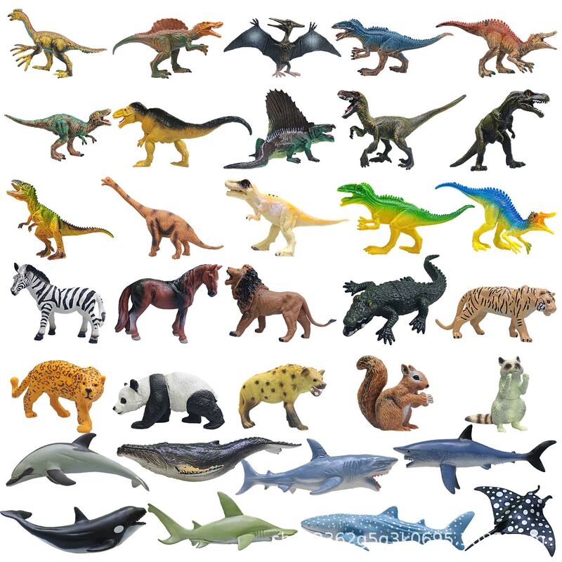 Cross-Border Children's Educational Materials, Hand-Painted Realistic Dinosaur and Marine Wildlife Science and Education Model Set Toys Cross-Border Children's Educational Materials, Hand-Painted Realistic Dinosaur and Marine Wildlife Science and Education Model Set Toys
