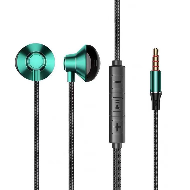 Wired Metal Earphones, In-Line Mic & Controls, 3.5mm or USB‑C, Metal Housing, Multiple Colors