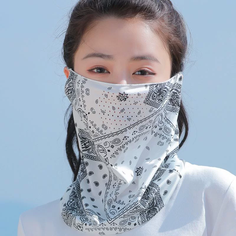 Silk mask, summer travel sports climbing scarf, sun protection, new collection