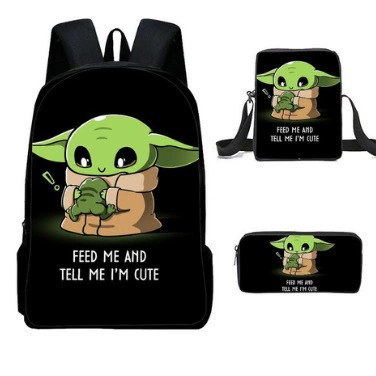 Backpack, children's Yoda, school bag for elementary school students, star wars