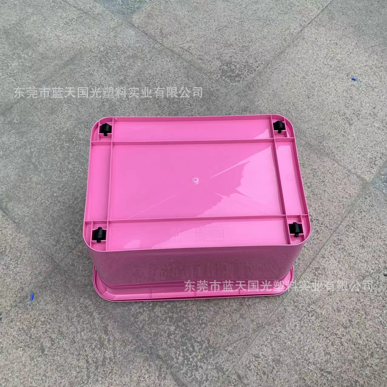 带盖带滑轮有手提塑料整理箱 加厚全新料PP塑料储物箱车载收纳箱