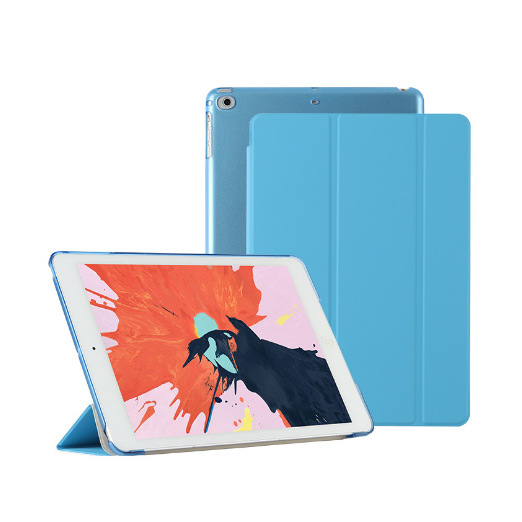 Caso protector aplicable ipad10.2 mini456 generación caso duro Pro12.9 pulgadas PC caso de cuero inteligente dormir tres veces