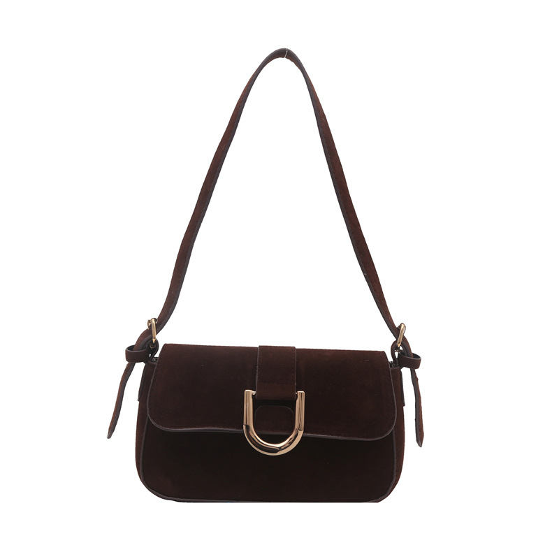 Moda coreana retro simple bolso de textura para mujeres 2024 otoño y invierno nueva moda personalidad bolso de hombro bajo la axila