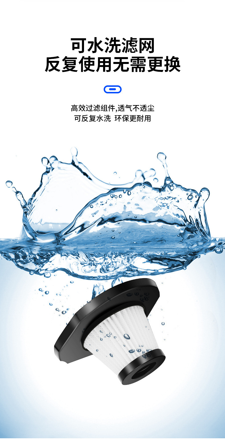 Car Vacuum Cleaner, Multifunctional Car Handheld Portable Air Pump, Digital Tire Pressure Gauge, Wireless High-Power Vacuum Cleaner