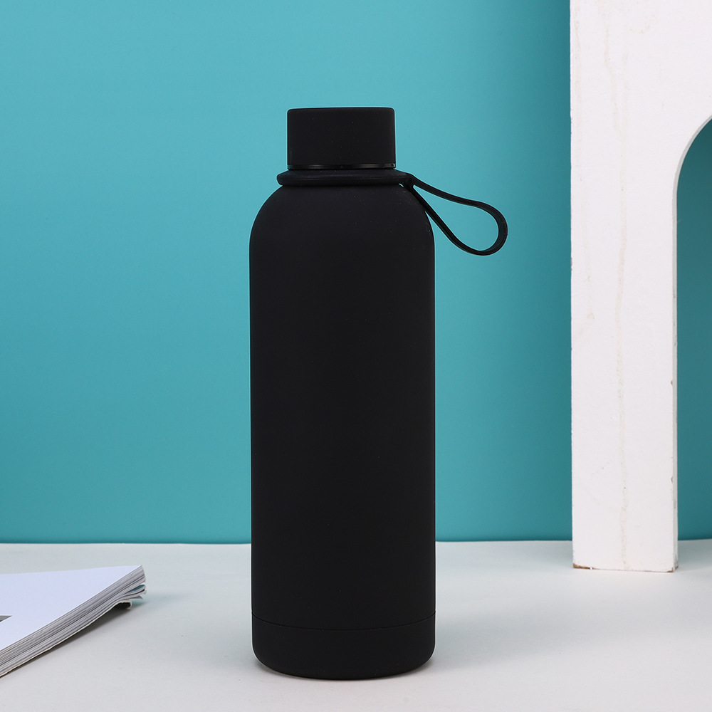 De alto aspecto de acero inoxidable 304 mini termo taza de gran capacidad pequeña boca olla hembra estudiante al aire libre deportes portátiles botella de agua