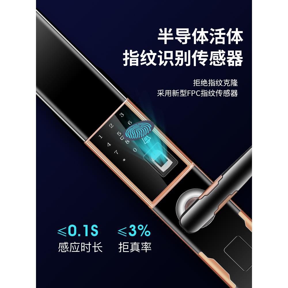 Cerradura de huellas dactilares de pintura impermeable cerradura de puerta antideslizante doméstica cerradura de contraseña automática universal cerradura inteligente cerradura de puerta