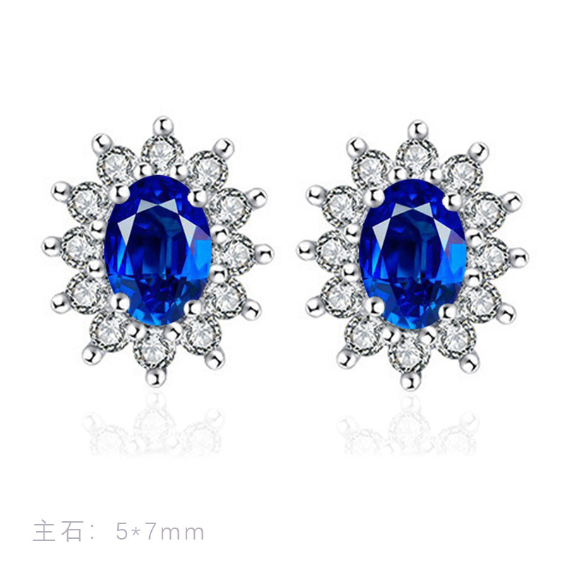 T50 blue diamond earrings