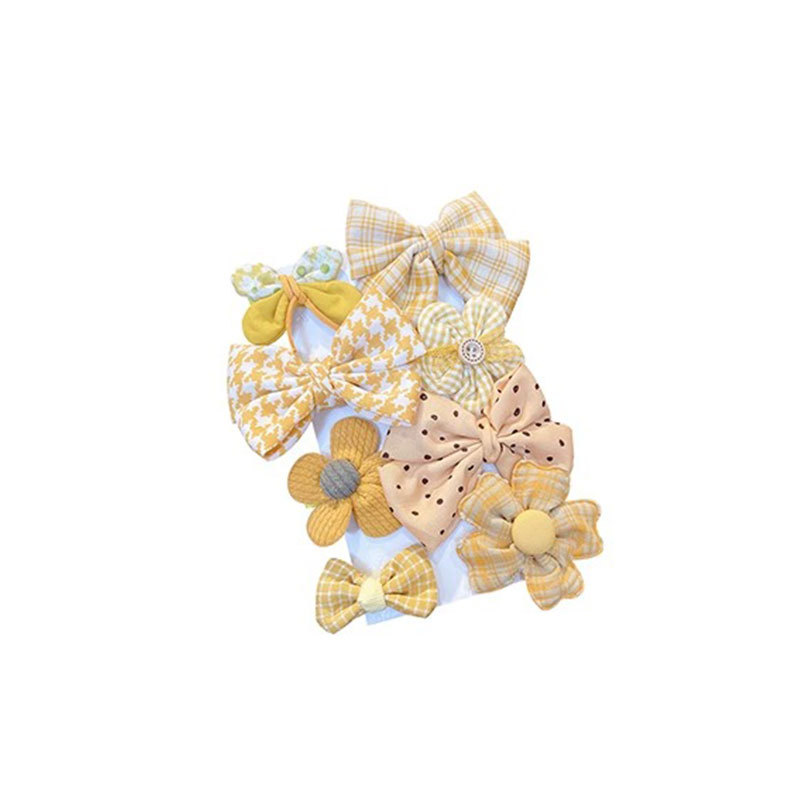 Los niños de pelo lindo lazo de goma accesorios para el cabello de verano nueva niña flor colorida cuerda de pelo arco cuerda de pelo