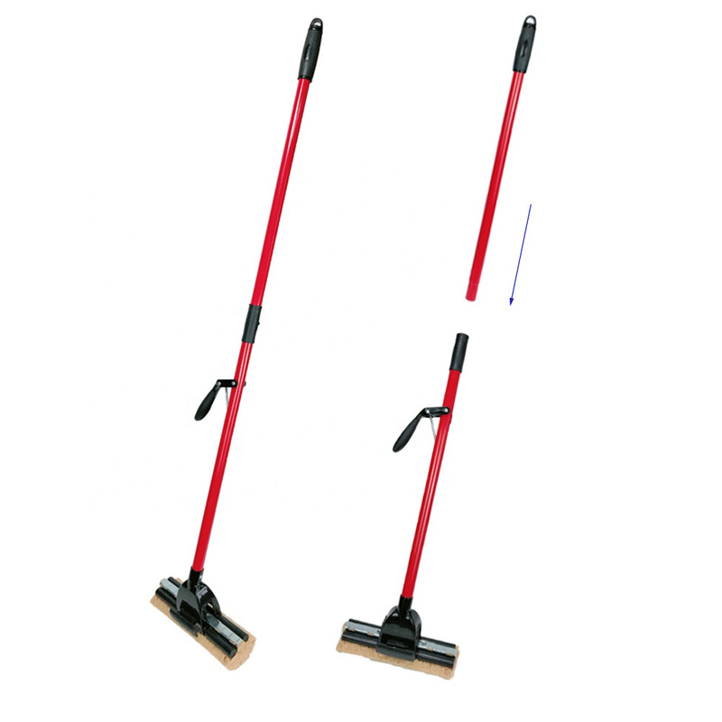 Factory high quality indoor use long handle floor foldable mop sponge squeeze mop window mop