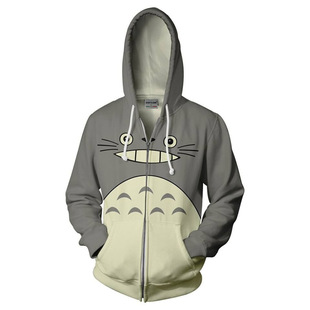 New Totoro Series Sweatshirt Anime Cosplay 3D Digital Printing Hooded Casual Jacket