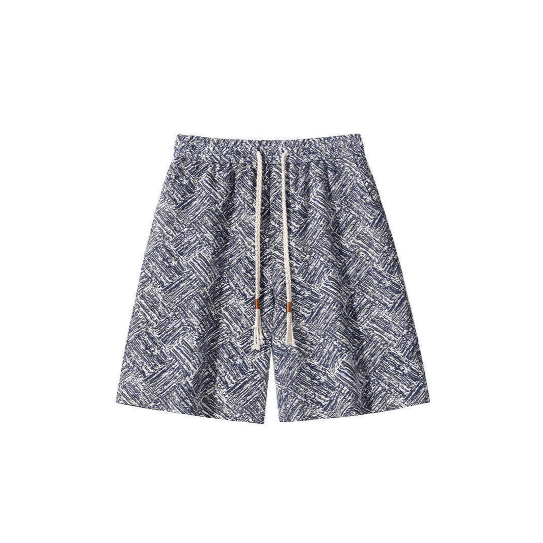 Men's Ethnic Style Retro Loose Casual Shorts Trendy Five Point Pants Plus Size Mid Length Summer Sports Wear_viptrois.com