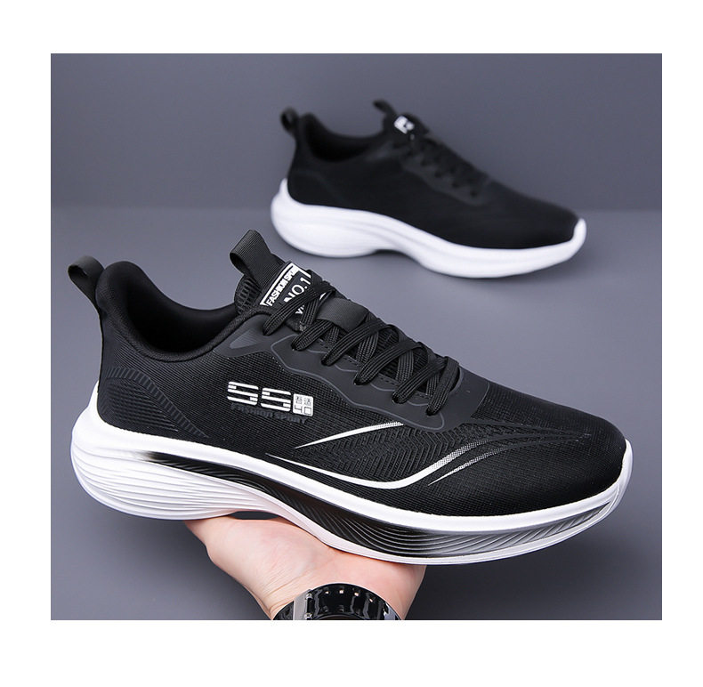 Giày thể thao nam thoáng khí chống trơn trượt đế mềm giảm chấn cỡ lớn — GX815 màu đen, GX815 xanh cam chi tiết 19